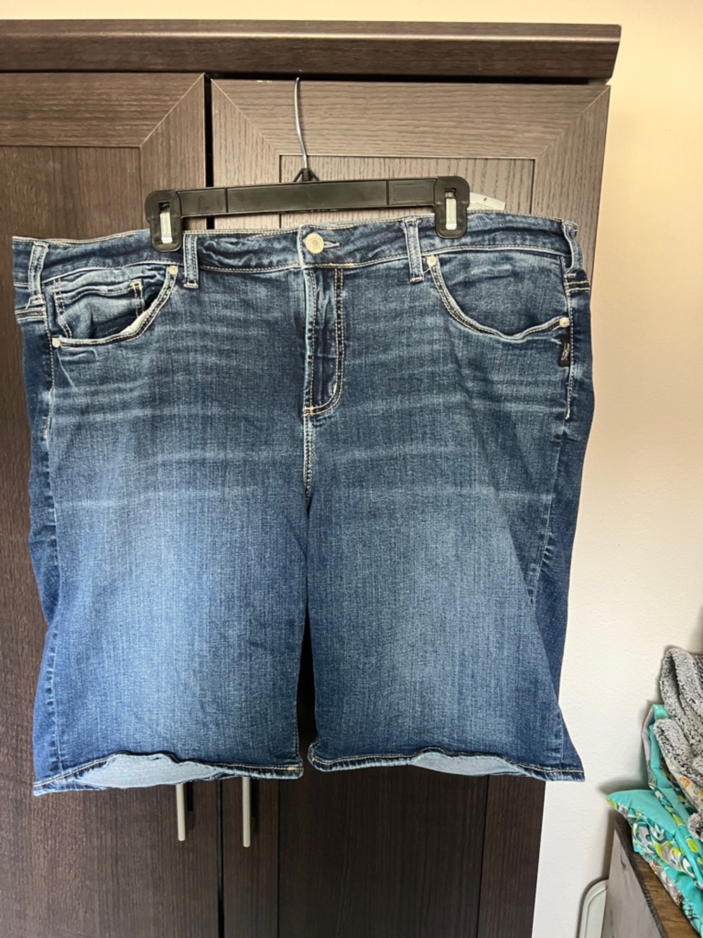 Silver Jeans Blue Denim Bermuda Shorts